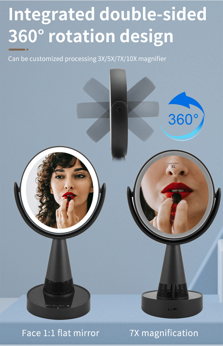 Bluetooth Mirror With Lights