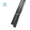 High modulus spread tow round carbon fibre pipe