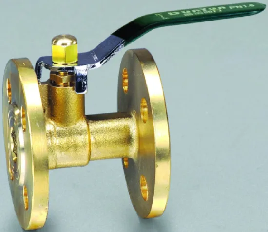 Brass Flanged Ball Valve/Lever Handle