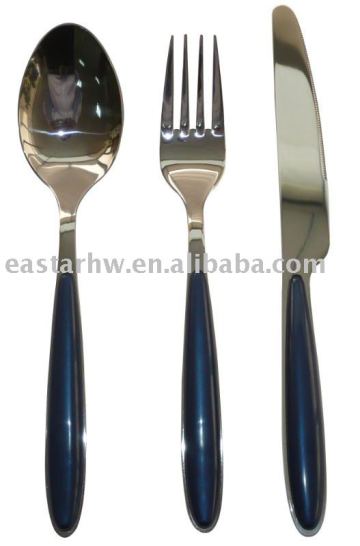 picnic cutlery with plastic handle