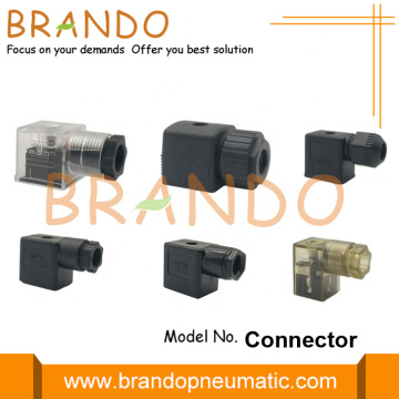 DIN 43650 Solenoid Valve Coil Connector With LED