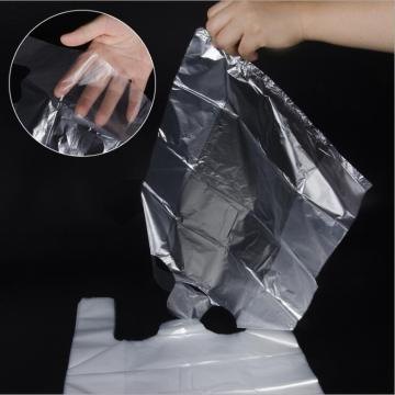 Back / Mid Sealed Flat Bags Laminated Retail Grocery Bags with Handles Plastic Packaging Bag