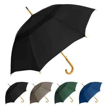 23 Inch Straight Automatic Bamboo Fiber Frame Sun and Windproof Bike Umbrella