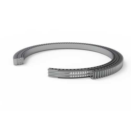 بلبرینگ دو ردیفه زاویه ای تماسی با حلقه دندانه دار خارجی