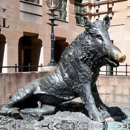 Outdoor Decoration Animal Sculpture Wild Boar Statue