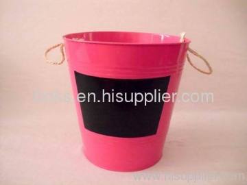 Metal Ice Tin Bucket With Handle 