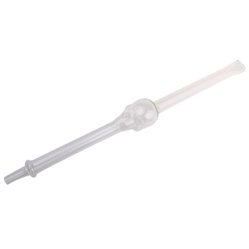 Factory direct high quality hookah accessories wholesale transparent glass straw