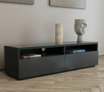 Glass mirror TV cabinet
