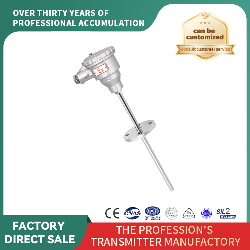 Senzor de temperatură cu termistor/termocuplu rezistent la explozie