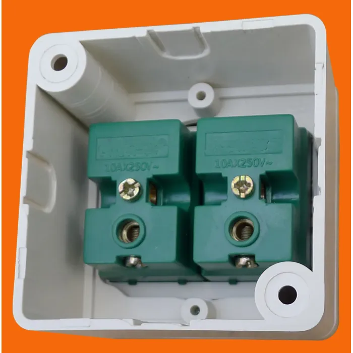 Настенный кнопочный переключатель европейского типа для поверхностного монтажа (S2001)