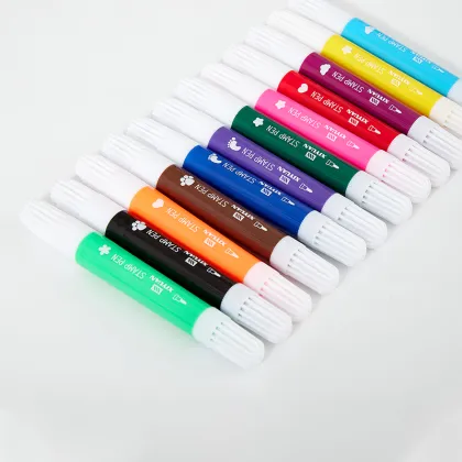 Colorful Dual Tip Stamp Watercolor Pen for Kids