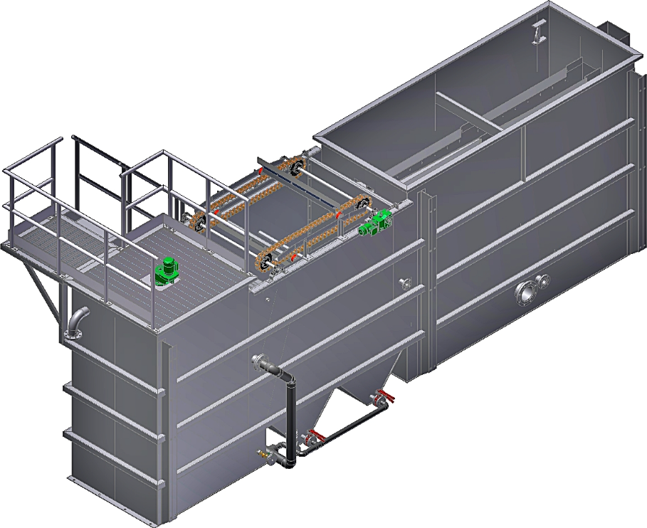 High-efficiency dissolved air air flotation