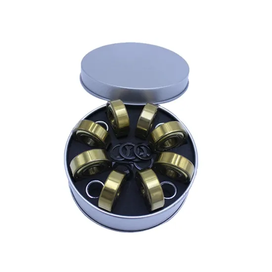 High Precision 8x22x7 Golden Color Skateboard Bearing 608-RS 608ZB 608ZZ