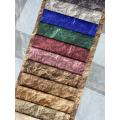Tissu de velours hollandais à texture de pierre de luxe pour canapé