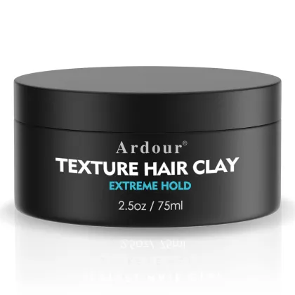 Alcohol-Free High Hold Hair Wax and Clay for Men