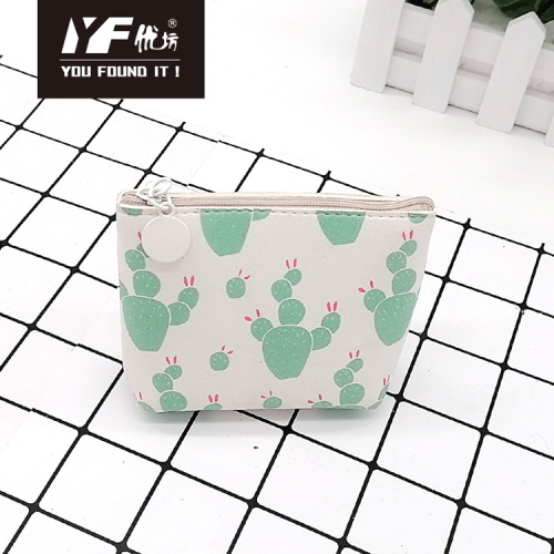 Coin Pouch Cactus style PU make up coin purse Manufactory