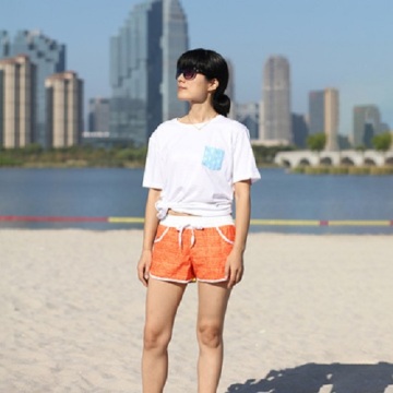 Polyester Digital Print Womens Beach Shorts