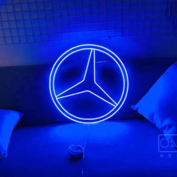 Custom Neon Sign for Bedroom, Party, Bar, or Room Decor - Logo Brand Dropping Swoosh LED Lamp