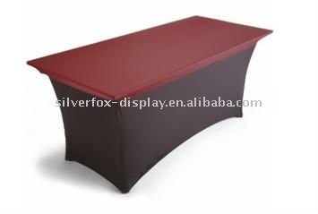table skirt with dye- sublimation printing or plain