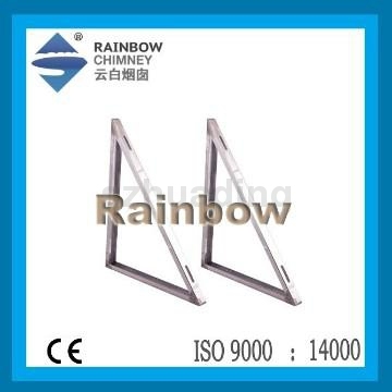 CE stainless steel chimney accessory for stove:triangle bracket