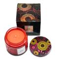 Conjunto de presente de vela de frasco de vidro perfumado