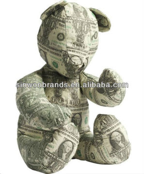 Pounds Eur Qtar Sa Dollar money currency Canvas bear