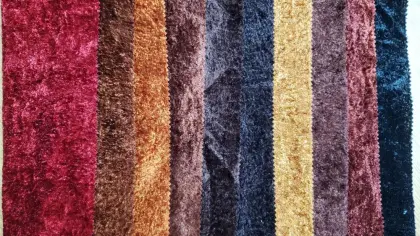 Multiple Colors Yarn-dyed Polyester Ice Velvet Fabric