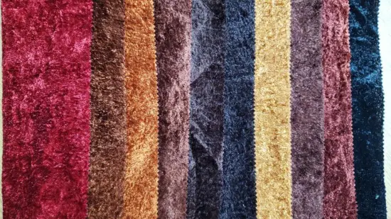 Multiple Colors Yarn-dyed Polyester Ice Velvet Fabric