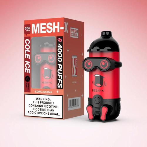 Mesh-X 4000 Puffs Rechargeable Vape Vape 5% Ni-COTINE