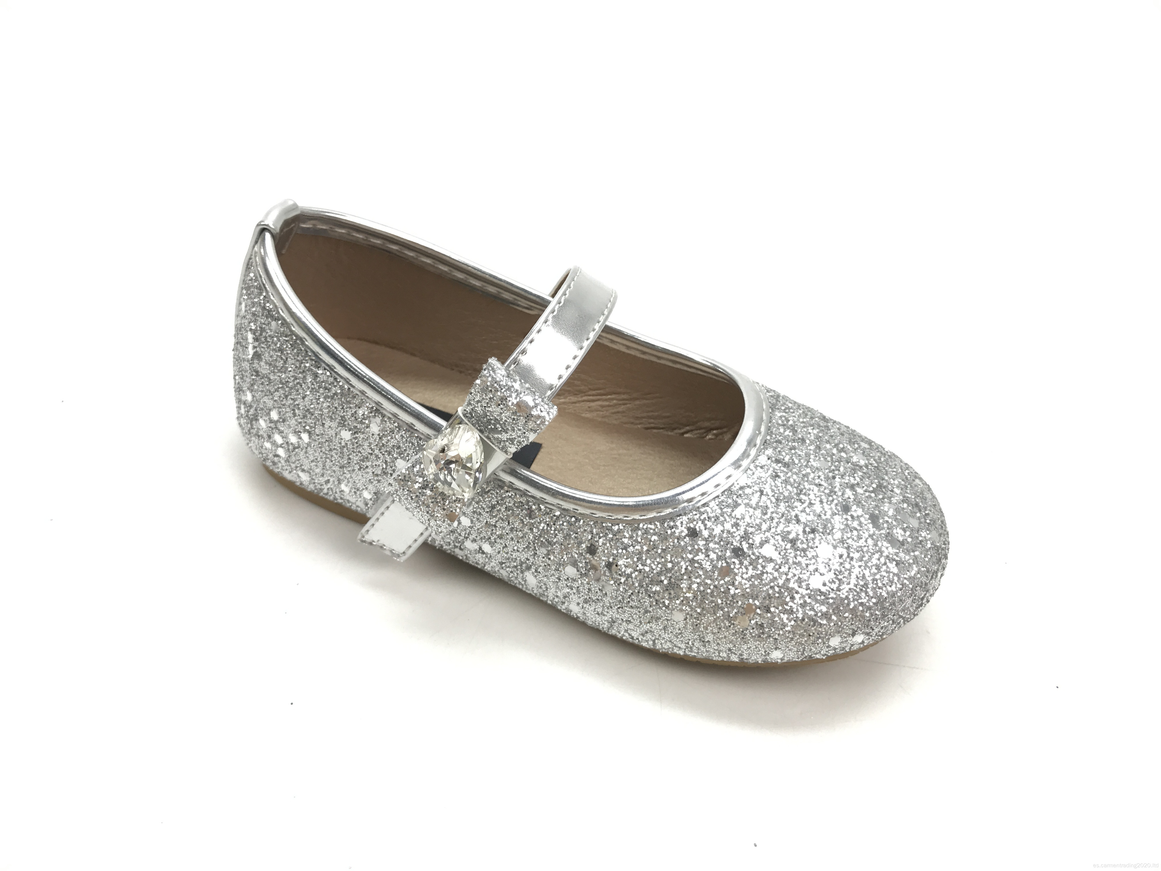 NUEVA Moda Niños Glitter Flat Socino zapatos de aderezo