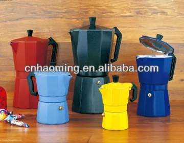 Die-cast aluminum coffee pot