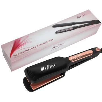 MeStar Stylist Professional LCD Display Flat Iron Titanium Infrared Hair Straightener