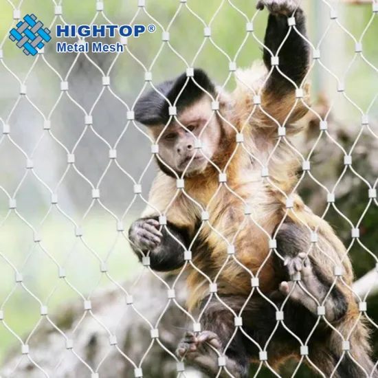 Flexible Ferrule Type Stainless Steel Wire Rope Mesh,Monkey Cage & Zoo Mesh: Durability and Safety in Animal Enclosures