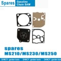 Repuestos de motosierra MS210 MS230 MS250 carburador reparación conjunto