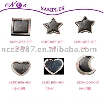 Black shell pendant