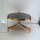 Round stainless steel coffee table with arylic Top