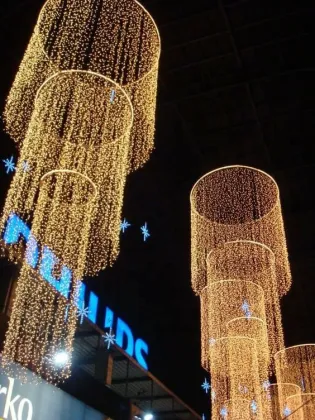 Hanging Atrium Christmas Lights for Shopping Malls