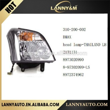Made in China,D-MAX parts head lamp THAILAND LH 8973020990 2131131 8-97302099-LS 8972374962