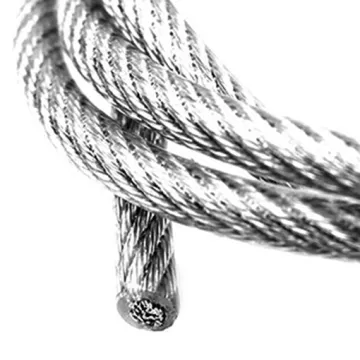 Nylon coated 304 stainless steel wire rope 7X19