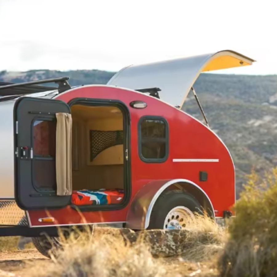 Trailers de acampamento pequenos Caravan RV Offroad Teardrop Trailer