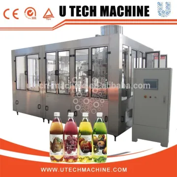 automatic juice bottle washing filling capping machine