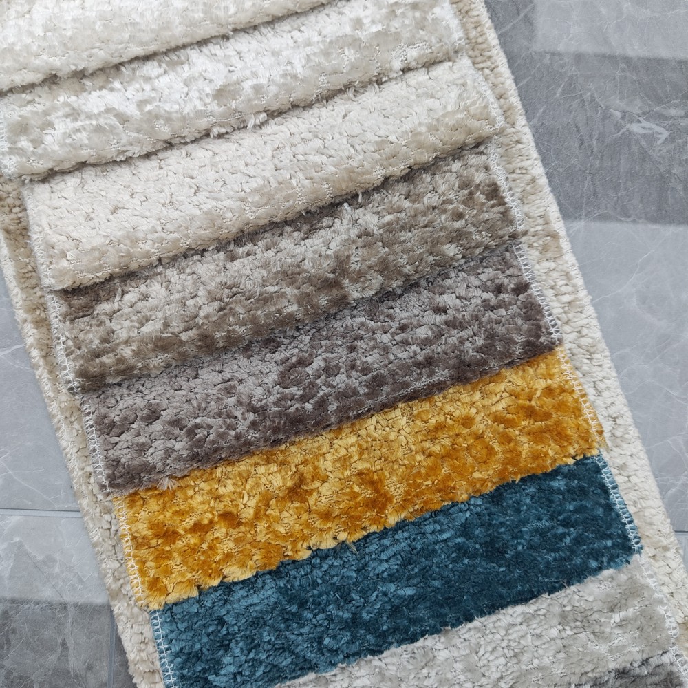 Polyester Long Plush Upholstery Fabric For Furniture