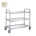 2 Tiers Stainless Steel Dining Service Cart