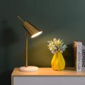 Modern Brass Finish Adjustable Table Lamp for Bedroom Living