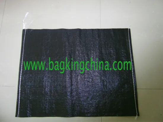Black laminated pp woven bags for rice 50kg
