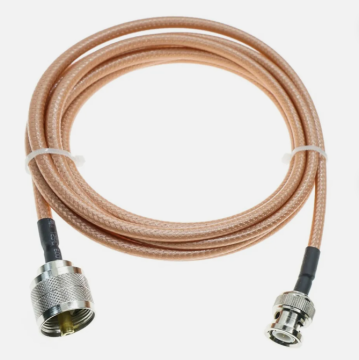 BNC Male to UHF Male PL-259 RF Connector Pigtail Jumper RG400