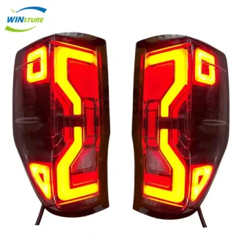 WINSTURE Car Light System - Smoked Lamp Lens for Ford Ranger T6, T7, T8 (2012-2021) Tail Lamp - RAN-B006 | Thailand Type