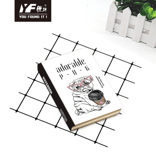 Diary Holder Custom adorable pug style hardcover notebook Supplier