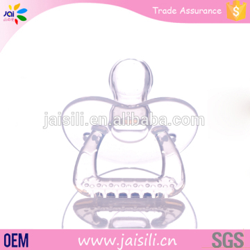 Eco-friendly funny molding silicone nipple transparent pacifier baby nipple
