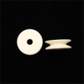 Textile ceramic thread roller guide